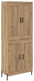vidaXL Highboard 2 pcs Artisan Oak Επεξεργασμένο ξύλο