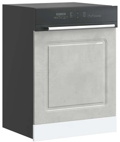 vidaXL Πίνακας πλυντηρίου πιάτων "Kalmar" Concrete Grey 60x1,5x67 cm