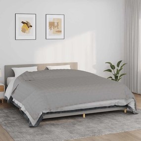 vidaXL Κουβέρτα Βαρύτητας Γκρι 235 x 290 εκ. 15 κ. Υφασμάτινη