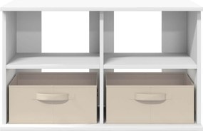 vidaXL Βάση τηλεόρασης με συρτάρι Λευκό 79 x 40 x 48 εκ