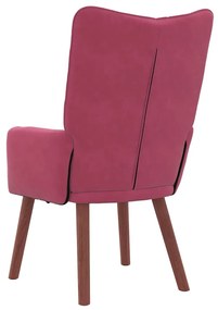 vidaXL Χαλαρωτική Πολυθρόνα Μπορντό 63 x 67 x 94 εκ. Βελούδο