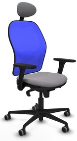 Καρέκλα γραφείου με κεφαλάρι Jorquera Piqueras y Crespo 3D036G1 Γκρι