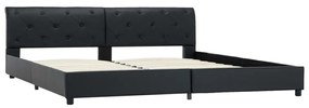 vidaXL Πλαίσιο Κρεβατιού Μαύρο 180 x 200 εκ. από Συνθετικό Δέρμα
