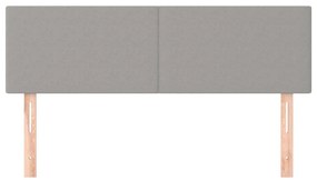 vidaXL Κεφαλάρια Κρεβατιού 2 τεμ. Αν. Γκρι 72x5x78/88 εκ. Υφασμάτινα