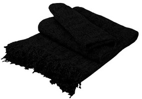 Ριχτάρι Σενίλ Black Μονοθέσιο 180x180εκ.