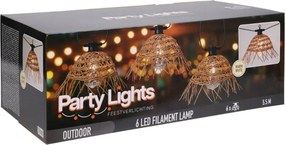 PARTY LIGHTS PARTY LIGHTS 6 LAMPS PE RATTAN LE2100380