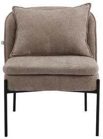 Πολυθρόνα 3059 Fylliana με Μεταλλικά Πόδια Καφέ 67x75x81 εκ. 67x75x81 εκ.