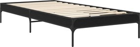 vidaXL Σκελετός Κρεβατιού Μαύρη Δρυς 80 x 200 cm Επεξεργασμένο Ξύλο