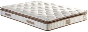 Στρώμα Queen 480NRN1269 160x200cm Multi Spring White-Brown Υπέρδιπλo