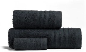 Πετσέτες Premio Σετ 3τμχ Black Melinen Towels Set 100% Βαμβάκι