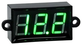 Όργανο Μέτρησης Τάσης Βολτόμετρο με Οθόνη LED Display DC 3.5 έως 30V Πράσινο Μ5.5 x Π1.5 x Υ2.5cm Globostar-79986-Πράσινο 79986