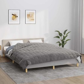 VidaXL Κουβέρτα Βαρύτητας Γκρι 220 x 235 εκ. 11 κ. Υφασμάτινη