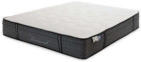 Στρώμα Diamond Pocket Spring  Gel 100-000010 25-27cm 160x200cm Anthracite-White Queen Size Foam