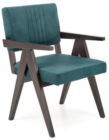 MEMORY chair, ebony / dark green Monolith 37