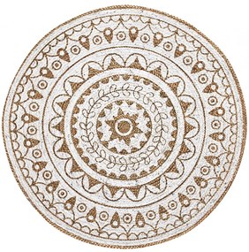 Χαλί Africa Crochet Round Natural-White Carpet Couture 200X200cm Round