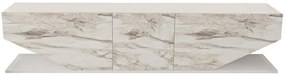 Έπιπλο Tηλεόρασης Inci 322RTC2448 180x30x45cm Marble Effect White