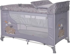 BABY COT MOONLIGHT 2 LAYERS GREY DREAM