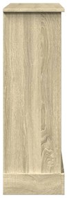vidaXL Πλαίσιο Τζακιού Sonoma Δρυς 90x30x90 εκ. από Επεξ. Ξύλο