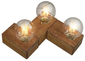 Φωτιστικό Τοίχου Benzai HL-236W-3 77-3166 40x32x8cm 3xE27 60W Brown Homelighting