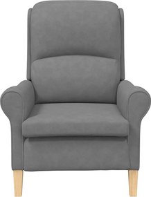 vidaXL Πολυθρόνα Σκούρο γκρι 76 x 94 x 102 εκ. Μικροΐνες