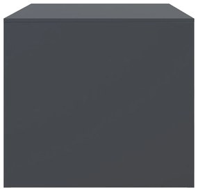Τραπέζι Κήπου Ανθρακί 67x50x44 εκ. Ατσάλινο - Ανθρακί