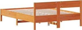 vidaXL Σκελετός Κρεβ. Χωρίς Στρώμα Καφέ Κεριού 120x200 εκ Μασίφ Πεύκο
