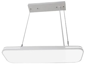 Adeleq Led Φωτιστικό Παραλληλόγραμμο Ανάρτηση 19x60cm 30W 3000K Λευκό 21-603000