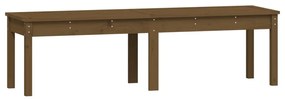 vidaXL Πάγκος Κήπου Διθέσιος Μελί 159,5x44x45 εκ. Μασίφ Ξύλο Πεύκου