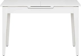 Τραπέζι Trendline Megapap επεκτεινόμενο χρώμα λευκό 120/150x70x75εκ.
