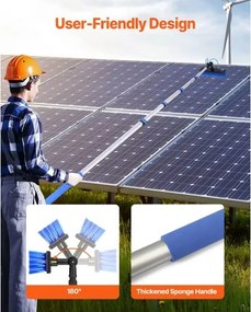 VEVOR Water Fed Pole Kit 9m Solar Panel Cleaning Pole with Extendable Handle