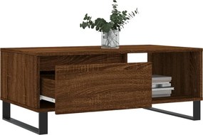 vidaXL Τραπεζάκι Σαλονιού Καφέ Δρυς 90x50x36,5 εκ. Επεξεργασμ. Ξύλο