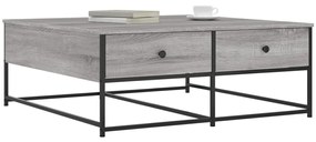 vidaXL Τραπεζάκι Σαλονιού Γκρι Sonoma 100 x 99 x 40 εκ. Επεξεργ. Ξύλο