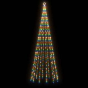 vidaXL Χριστουγεννιάτικο Δέντρο Κώνος 732 LED Πολύχρωμο 160x500 εκ.