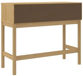 vidaXL Τραπέζι Κονσόλα FLORO Καφέ Κεριού 89,5x36,5x73 εκ. Μασίφ Πεύκο