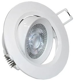 Adeleq Spot Ψευδοροφής Led Πλαστικό Στρογγυλό 7W 3000K 38° Λευκό 21-071000
