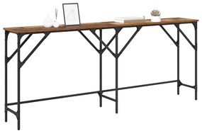 vidaXL Τραπέζι κονσόλας Παλαιό ξύλο 180 x 29 x 75 εκ