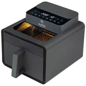 Estia Ψηφιακή Φριτέζα Αέρος Recta Fry Με Ψηφιακή Οθόνη 1600W 7lt Γκρι 06-23942