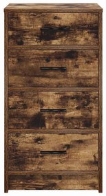 vidaXL Πλαϊνό γραφείο Καπνιστή δρυς 40 x 41 x 75 εκ Επεξεργασμένο ξύλο