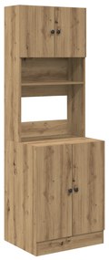 vidaXL Ντουλάπι Κουζίνας  από Ξύλο Δρυός 60x50x180 εκ. Κατασκευασμένο από Ξύλο.