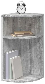 vidaXL End Table Γκρίζο Σονομα 29,6 x 29,6 x 60 εκ Επεξεργασμένο ξύλο
