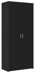vidaXL Ντουλάπι Μαύρο 80x42,5x249 εκ. από Επεξεργασμένο Ξύλο