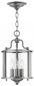 Κρεμαστό Φωτιστικό Οροφής 3xE14 Φ20cm Gentry Elstead Lighting HK-GENTRY-P-S-PW Ασημί