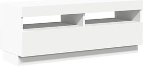 vidaXL Έπιπλο Τηλεόρασης με LED Λευκό 100 x 35 x 40 εκ.