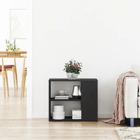 vidaXL Πλαϊνό γραφείο Μαύρο Δρυς 60x30x50 εκ Επεξεργασμένο ξύλο