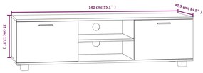 ΈΠΙΠΛΟ ΤΗΛΕΟΡΑΣΗΣ ΚΑΠΝΙΣΤΗ ΔΡΥΣ 140X40,5X35 ΕΚ. ΕΠΕΞ. ΞΥΛΟ 342626