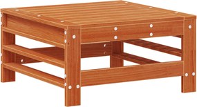 vidaXL Σετ Ξαπλώστρας Κήπου 5 pcs Κερωμένο Καφέ Στερεό πεύκο