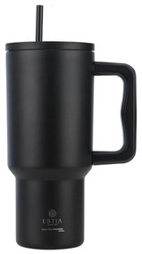 Κούπα Θερμός Με Λαβή & Καλαμάκι 900ml Estia Save The Aegean Tumbler Midnight Black 01-32111