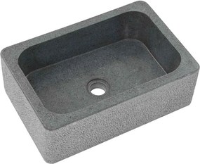 vidaXL Νιπτήρας Μαύρος 45 x 30 x 15 εκ. από Riverstone