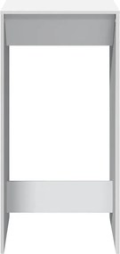 vidaXL Τραπέζι Μπαρ Λευκό 51x50x103,5 εκ. Επεξ. Ξύλο