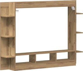 vidaXL Ντουλάπι TV 152 x 22 x 113 εκ. artisan δρυς Επεξεργασμένο ξύλο